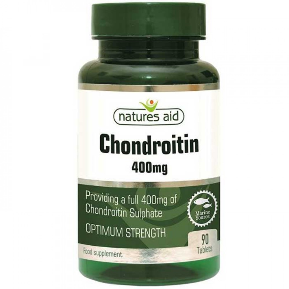 Chondroitin 400mg (χονδροϊτίνη θαλάσσιας προέλευσης) 90 tabs - Natures Aid