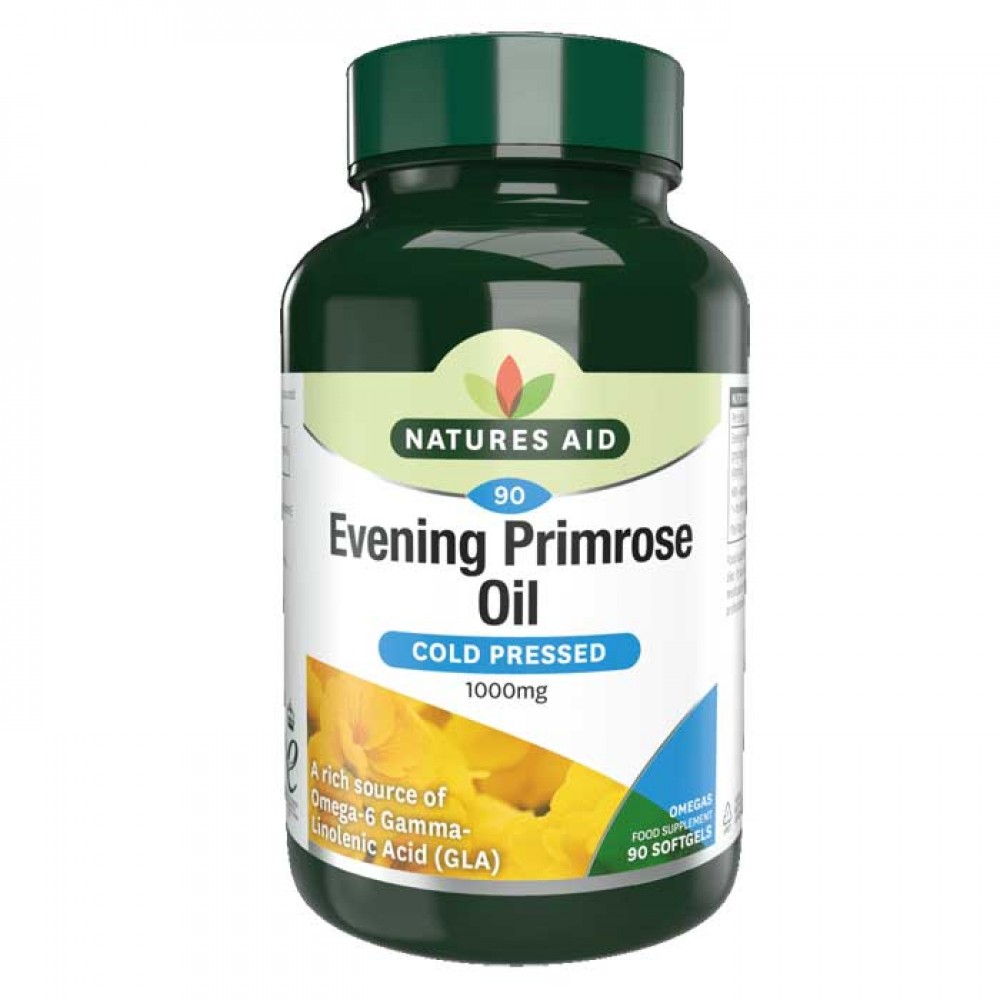 Evening Primrose Oil 1000 mg 90 κάψουλες Natures Aid - Γυναικεία Υγεία