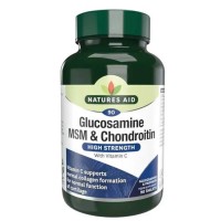 Glucosamine 500mg, MSM 500mg & Chondroitin 100mg - 90 tabs - Natures Aid / Αρθρώσεις