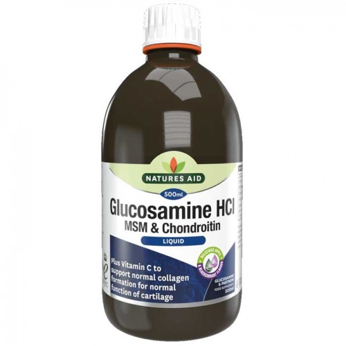 Glucosamine, MSM και Chondroitin Liquid Natures Aid 500 ml /  Αρθρώσεις Glucosamine, MSM και Chondroitin Liquid Natures Aid 500 ml /  Αρθρώσεις