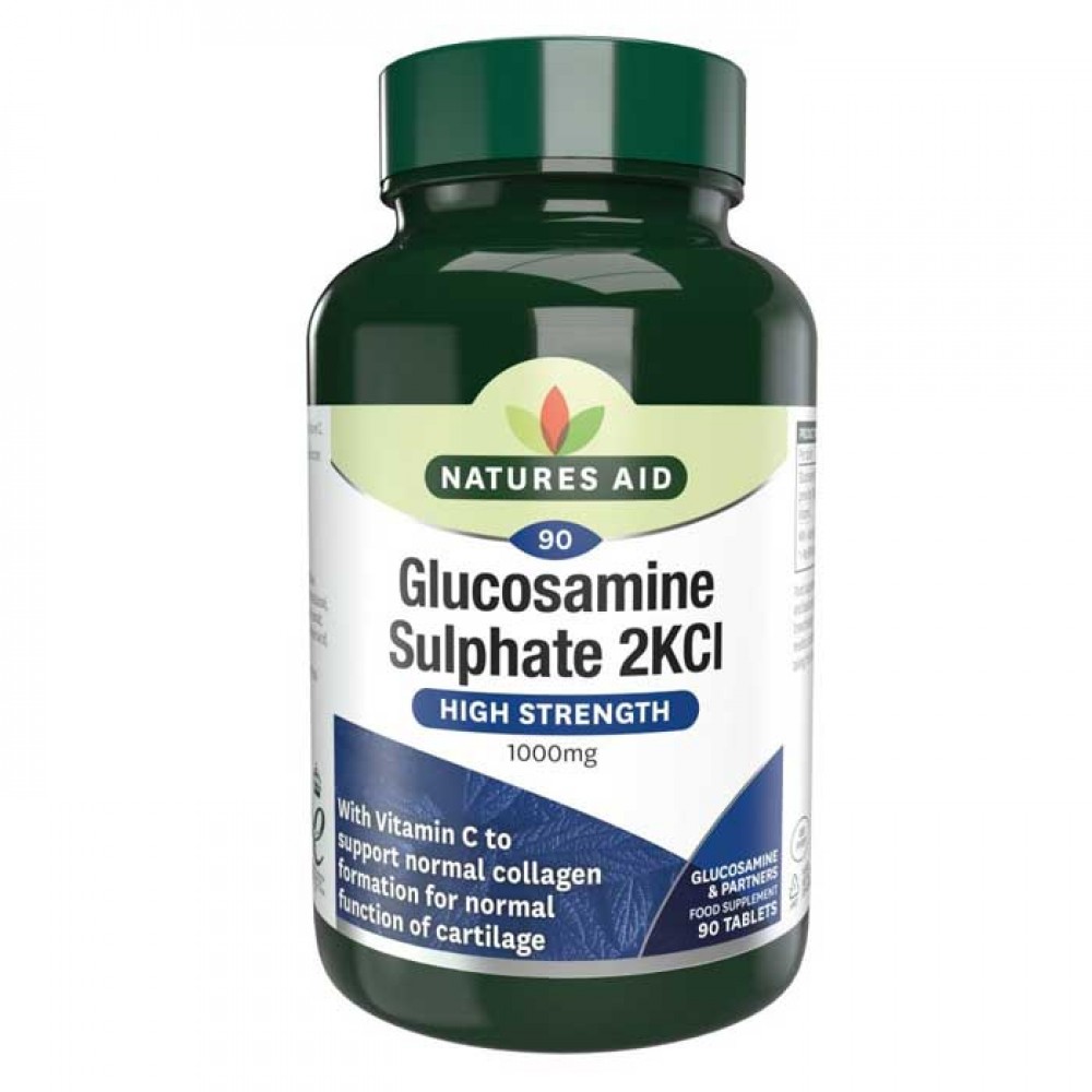 Glucosamine Sulphate 2KCI 1000mg 90tabs - Natures Aid