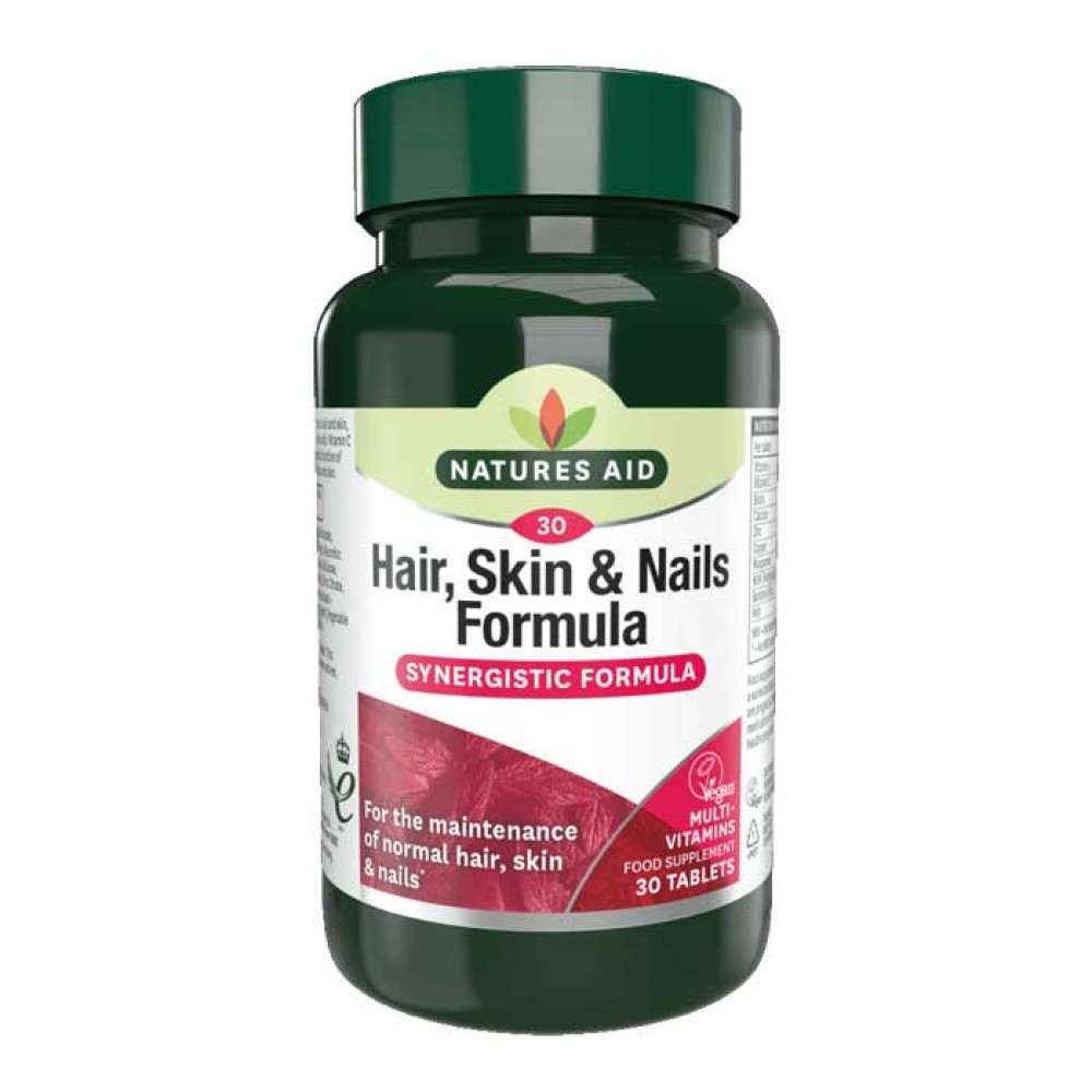 Hair Skin and Nails Formula 30 ταμπλέτες - Natures Aid / Μαλλιά - Δέρμα - Νύχια