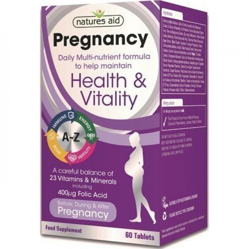 Pregnancy Multi Vitamins & Minerals 60 ταμπλέτες -Natures Aid / Γυναικεία Προϊόντα