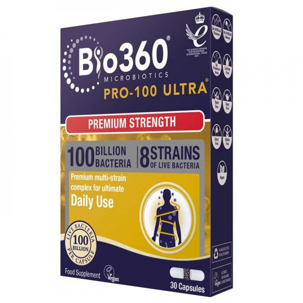 Pro-100 ULTRA (100 Billion Bacteria) 30 caps - Natures Aid