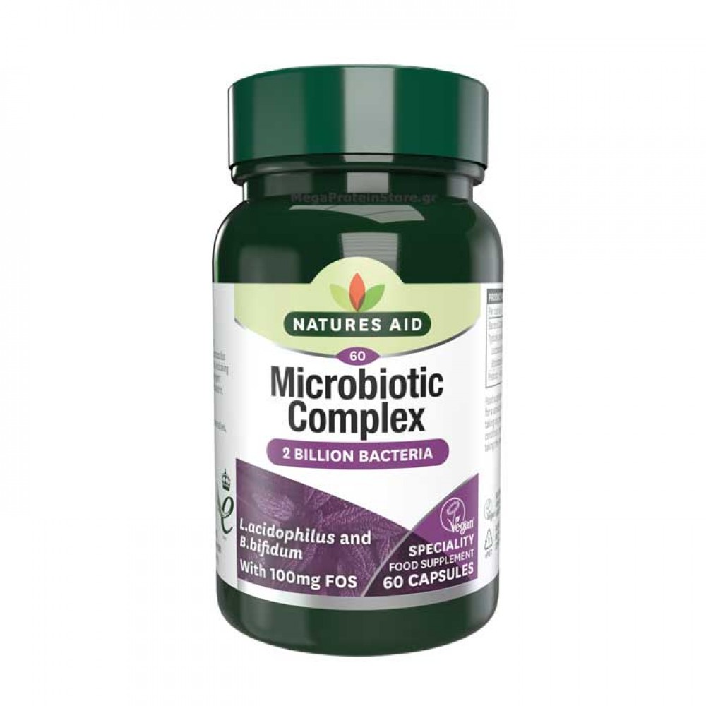 Microbiotic Complex (with Bifidus and FOS) 60 κάψουλες Natures Aid / Προβιοτικό