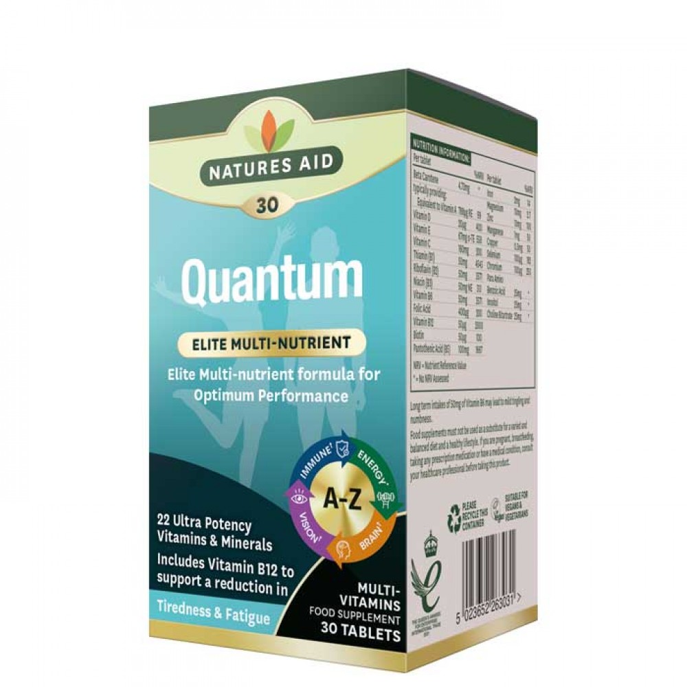 Quantum Optimum Performance Πολυβιταμίνη Natures Aid 30 κάψουλες