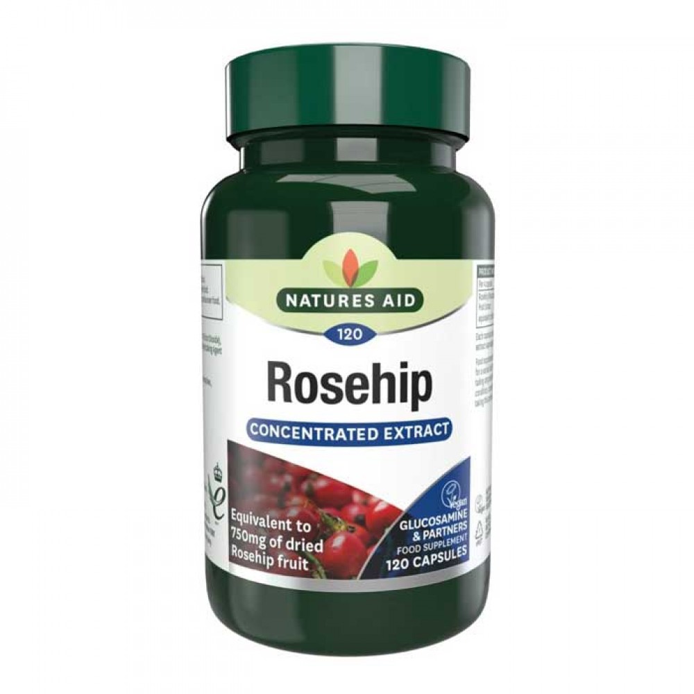 Rosehip 750mg 120 κάψουλες - Natures Aid / αντιφλεγμονώδες
