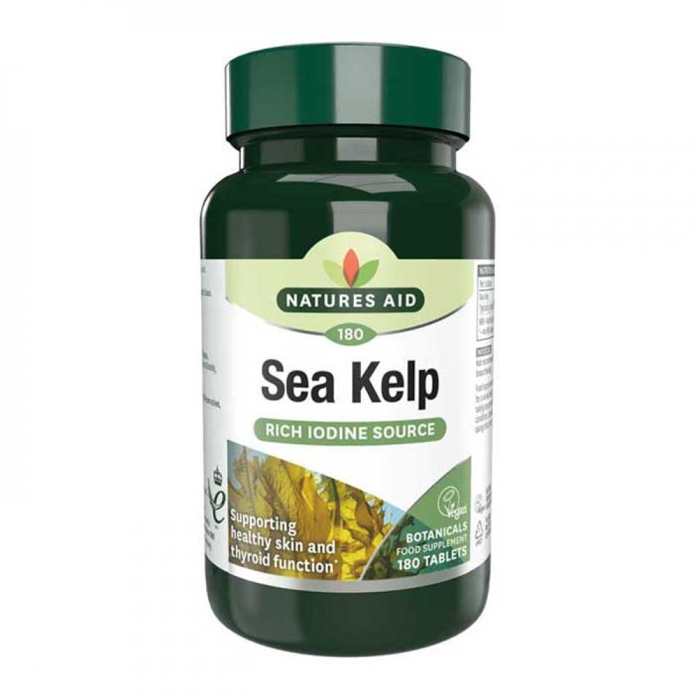 Sea Kelp (Φαιοφύκη) 150ug 180 ταμπλέτες - Natures Aid / Βοτανοθεραπεία