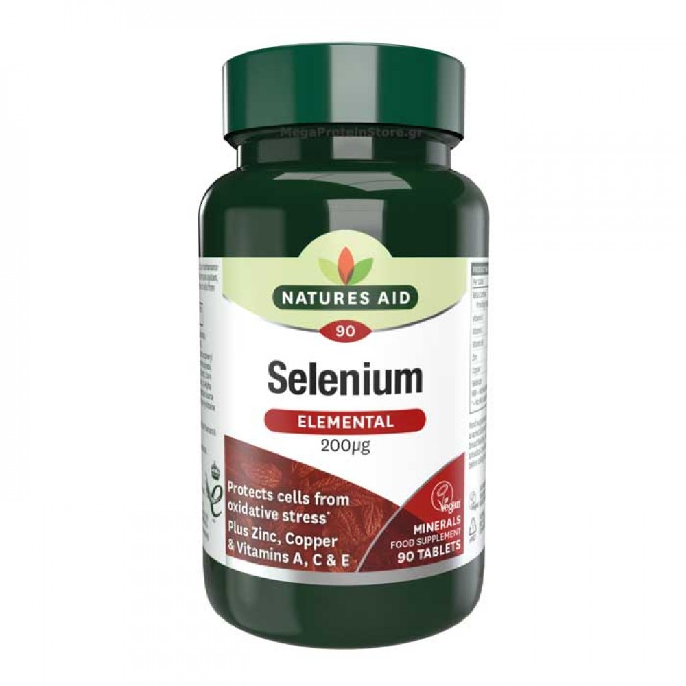 Selenium Elemental 200mg 90 ταμπλέτες Natures Aid / Μέταλλα