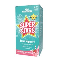 Bone Support 60 μασώμενα δισκία φράουλα - Super Stars (4 - 12 ετών) Natures Aid