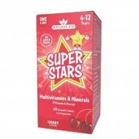 Multivitamins & Minerals 60 μασώμενα δισκία Κεράσι - Super Stars (4 - 12 ετών) Natures Aid