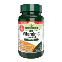 Vitamin C 1000 mg Low Acid 40 ταμπλέτες - Natures Aid