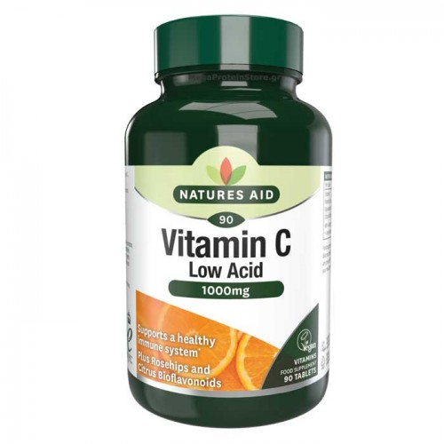 Vitamin C 1000 mg Low Acid 90 ταμπλέτες - Natures Aid Vitamin C 1000 mg Low Acid 90 ταμπλέτες - Natures Aid