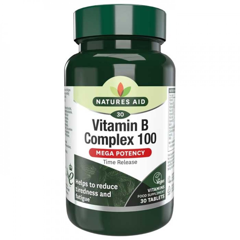 Vitamin B Complex 100 - 30 ταμπλέτες Natures Aid