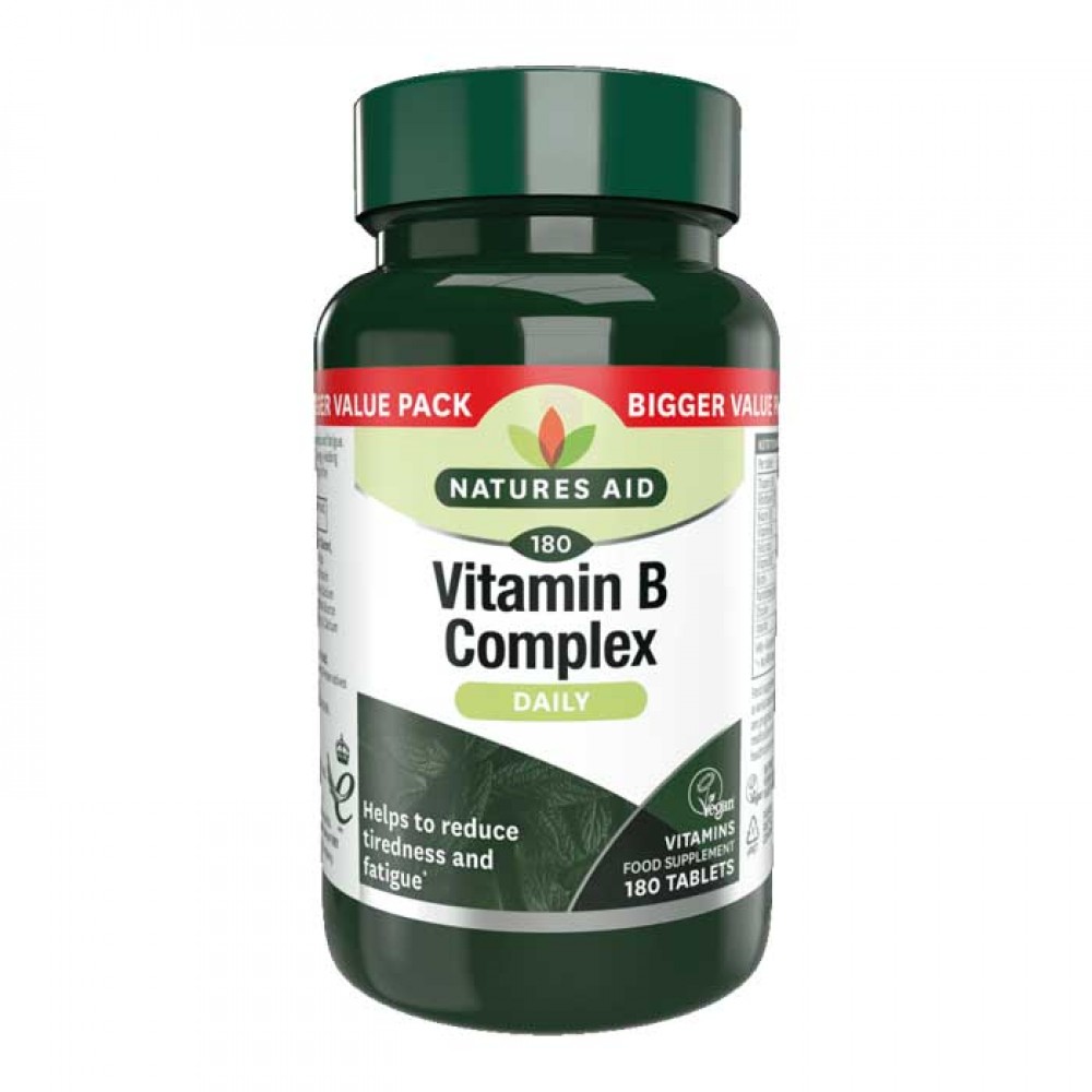 Vitamin B Complex Daily 180 tabs - Natures Aid