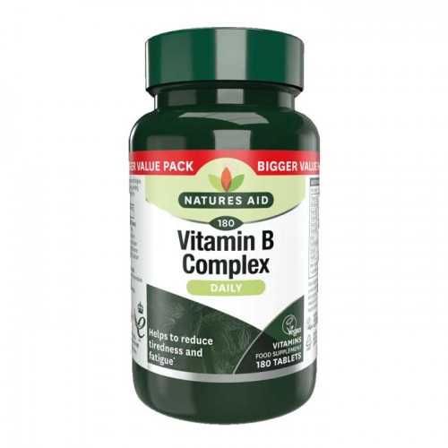 Vitamin B Complex Daily 180 tabs - Natures Aid Vitamin B Complex Daily 180 tabs - Natures Aid