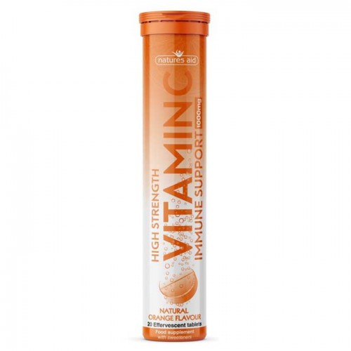 Vitamin C 1000 mg Effervescent 20 ταμπλέτες Natures Aid / Αναβράζουσες  Βιταμίνες Vitamin C 1000 mg Effervescent 20 ταμπλέτες Natures Aid / Αναβράζουσες  Βιταμίνες