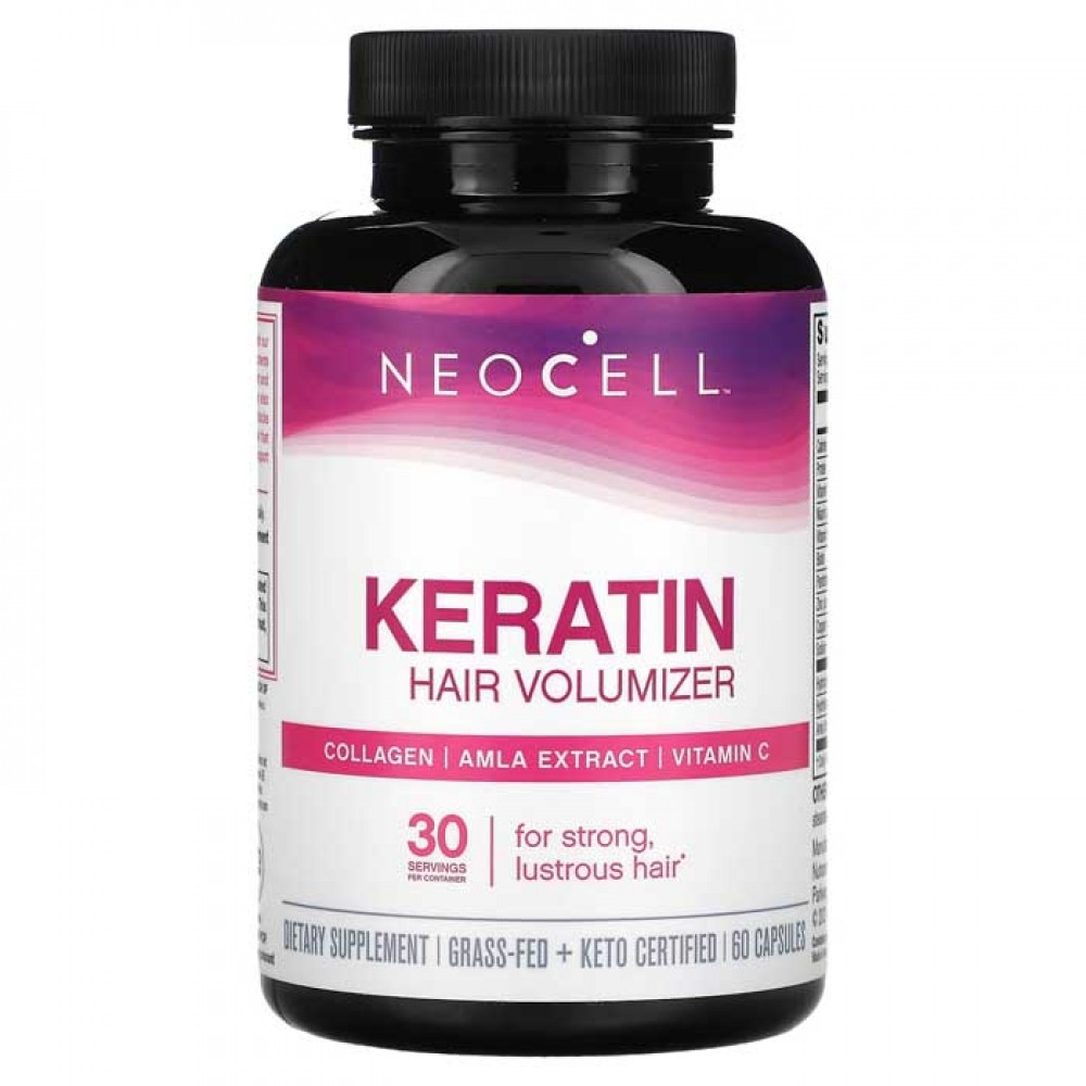 Keratin Hair Volumizer with Collagen 60 ταμπλέτες - Neocell / Γυναικεία Προϊόντα