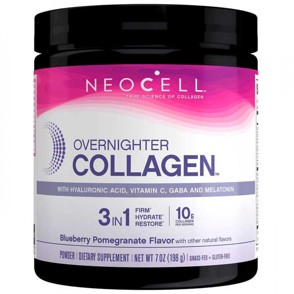 Overnighter Collagen 198g Blueberry Pomegranate - NeoCell