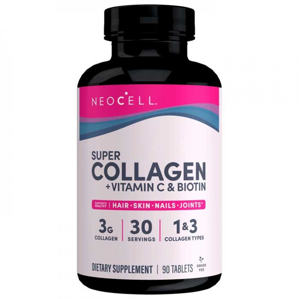 Super Collagen + Vitamin C & Biotin 90 tabs - NeoCell