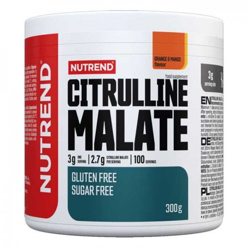 Citrulline Malate 300 gr Orange Mango - Nutrend Citrulline Malate 300 gr Orange Mango - Nutrend