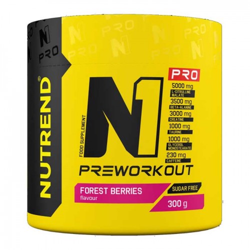 N1 Pro PreWorkout 300g - Nutrend N1 Pro PreWorkout 300g - Nutrend