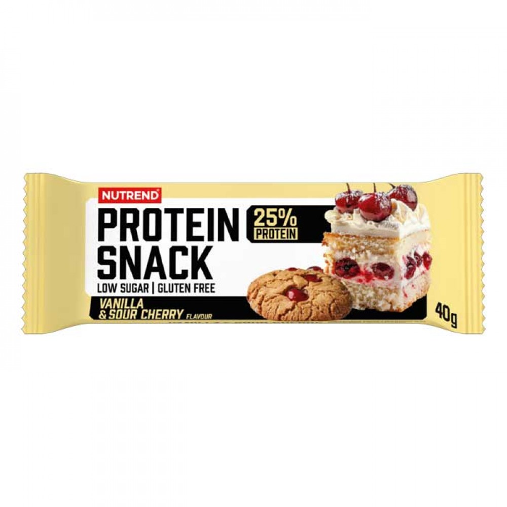 Protein Snack bar 40g - Nutrend / Vanilla & Sour Cherry Protein Snack bar 40g - Nutrend / Vanilla & Sour Cherry