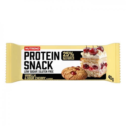 Protein Snack bar 40g - Nutrend / Vanilla & Sour Cherry Protein Snack bar 40g - Nutrend / Vanilla & Sour Cherry