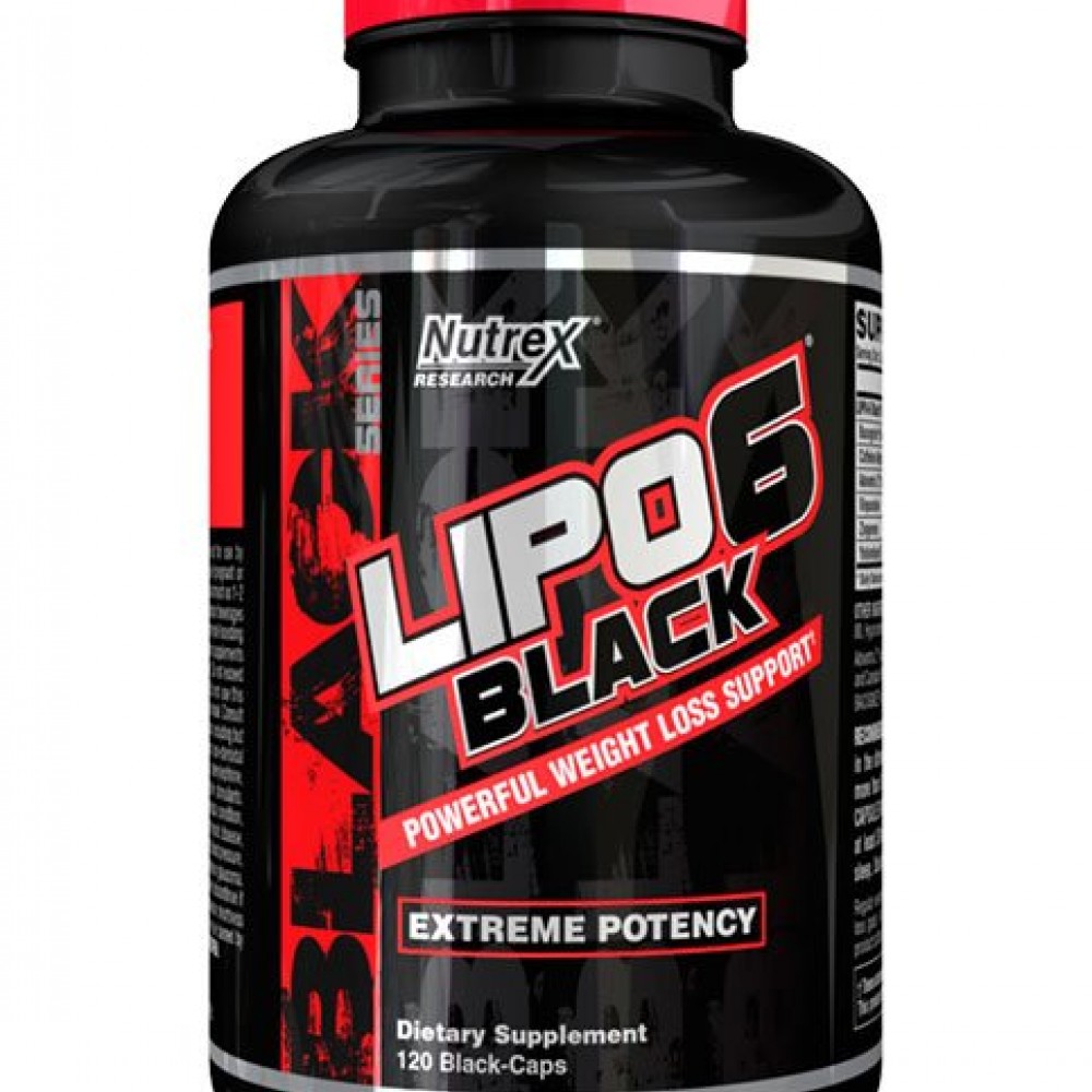 Lipo-6 Black Extreme Potency 120 κάψουλες - Nutrex / Θερμογενετικός Λιποδιαλύτης