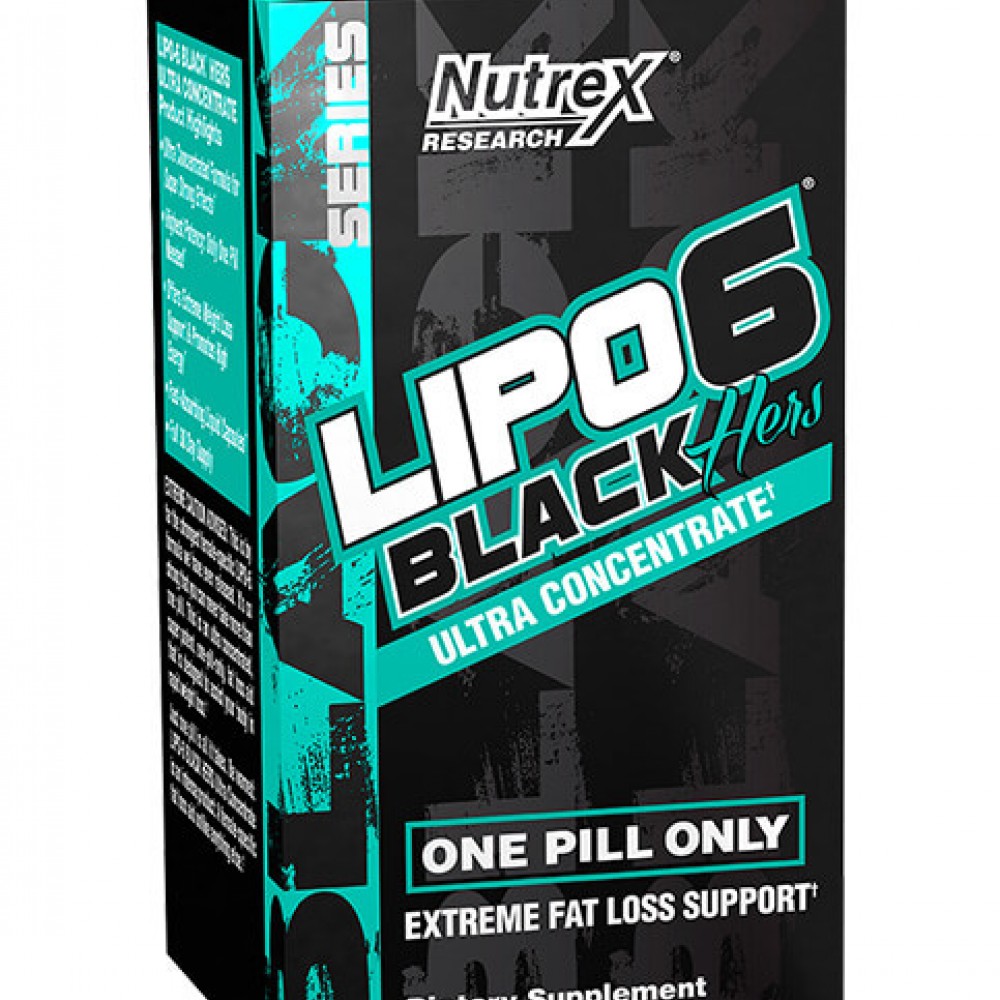 Lipo-6 Black Hers Ultra Concentrate 60 κάψουλες - Nutrex / Θερμογενετικός Λιποδιαλύτης