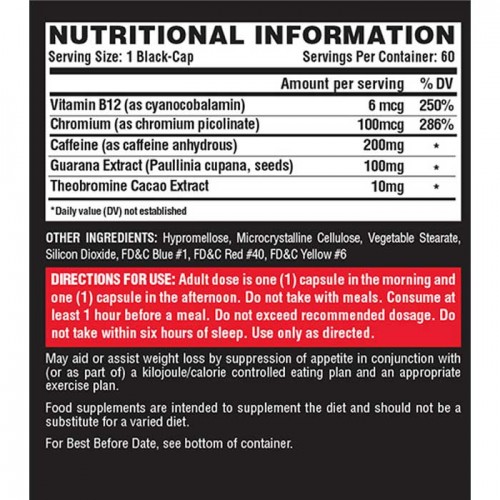 Lipo-6 Black Ultra Concentrate 60 caps - Nutrex