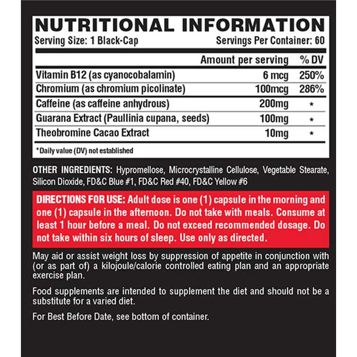 Lipo-6 Black Ultra Concentrate 60 caps - Nutrex