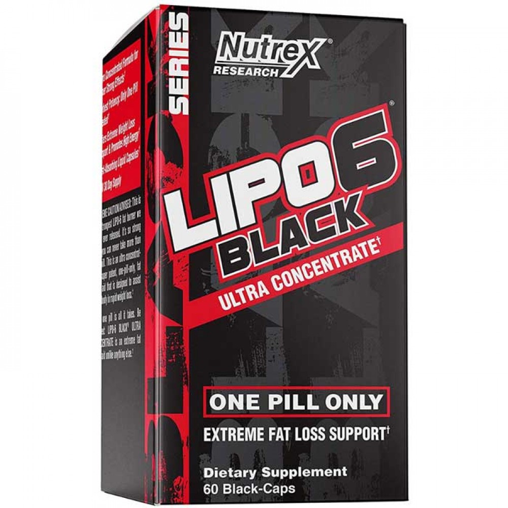 Lipo-6 Black Ultra Concentrate Extreme Fat-Loss 60 caps - Nutrex