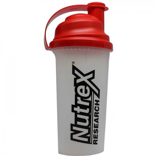 Shaker Cup - Clear with Red Lid 700 ml - Nutrex Shaker Cup - Clear with Red Lid 700 ml - Nutrex