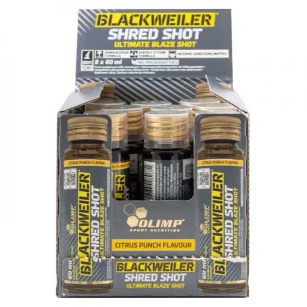 Blackweiler Shred Shot 9x60ml - Olimp