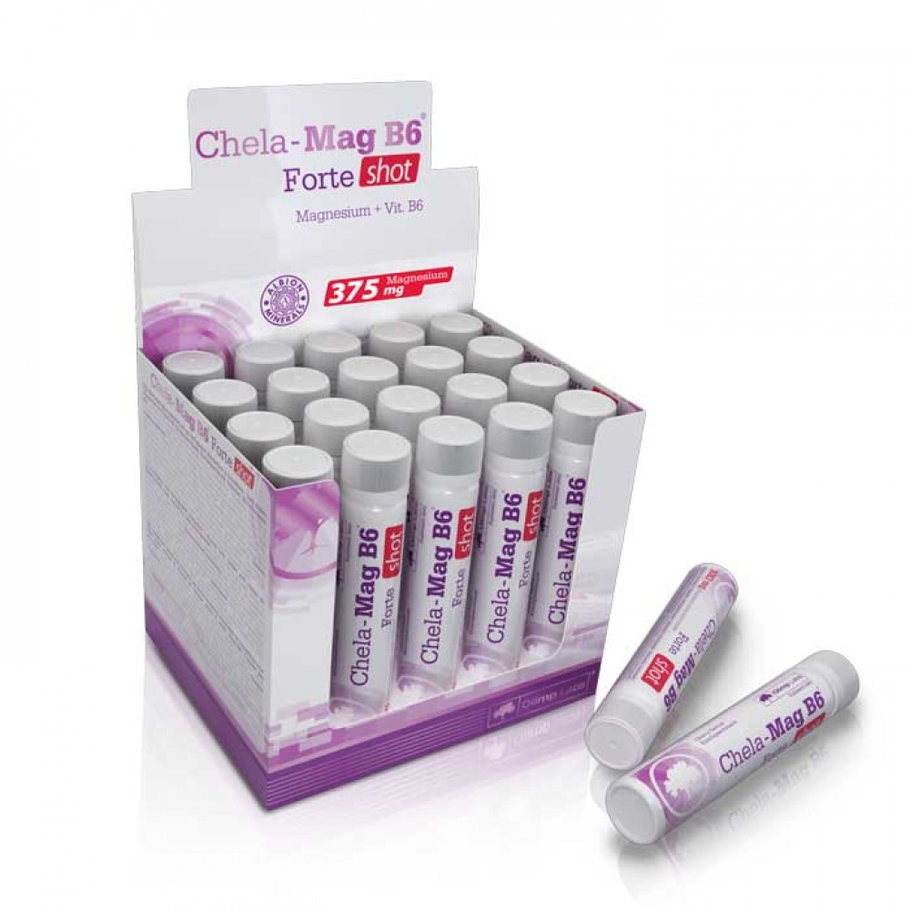 Chela Mag B6 Forte Shot Ampoule 20 x 25ml - Olimp / Υγρό Μαγνήσιο