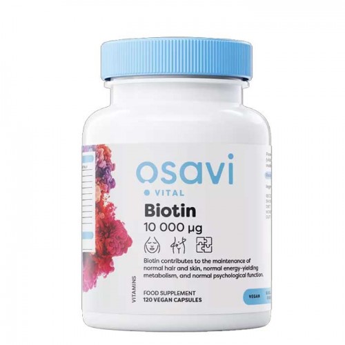 Biotin 10000iu 120 vcaps - Osavi Biotin 10000iu 120 vcaps - Osavi