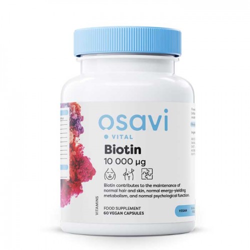 Biotin 10000iu 60 vcaps - Osavi Biotin 10000iu 60 vcaps - Osavi