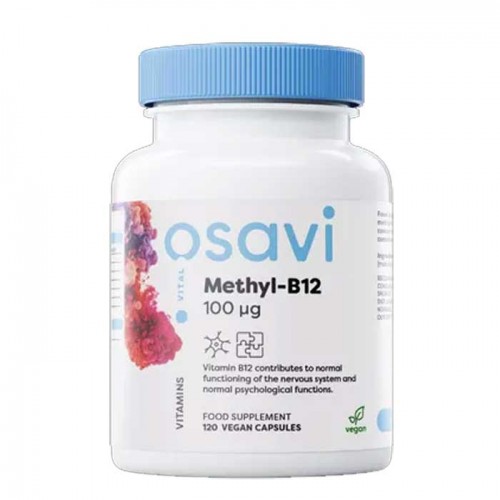 Methyl-B12 100mcg 120 vcaps - Osavi Methyl-B12 100mcg 120 vcaps - Osavi
