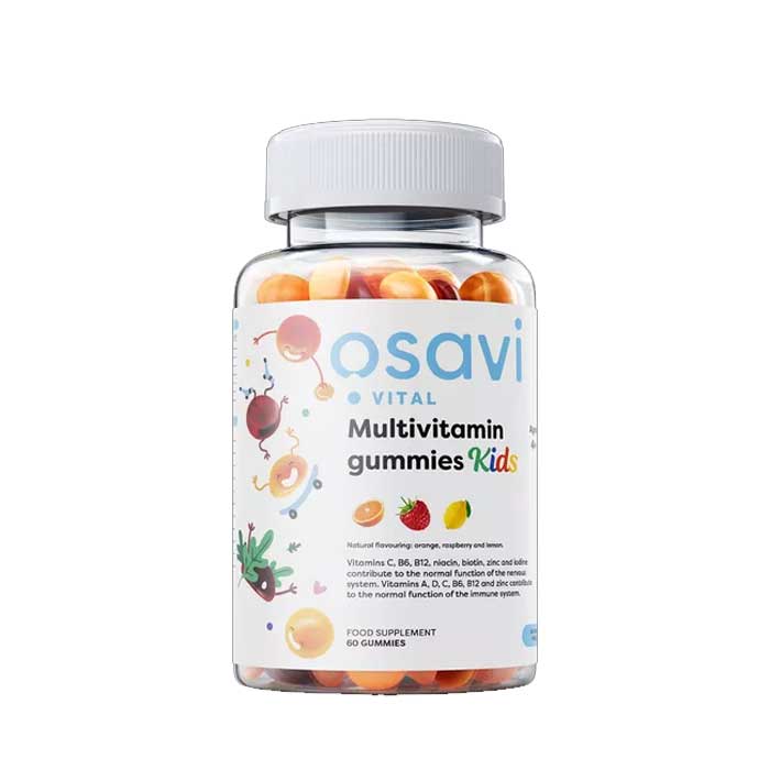 Multivitamin Kids 60 Gummies  orange raspberry lemon - Osavi