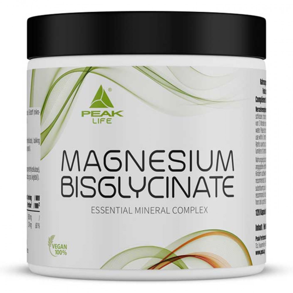 Magnesium Bisglycinate 120 Capsules - Peak