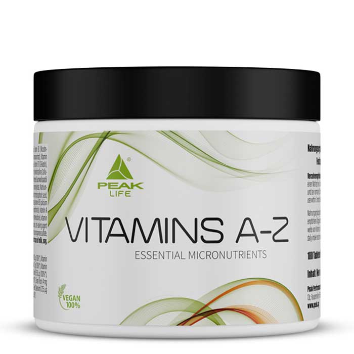 Vitamins A-Z 180 tabs - Peak 