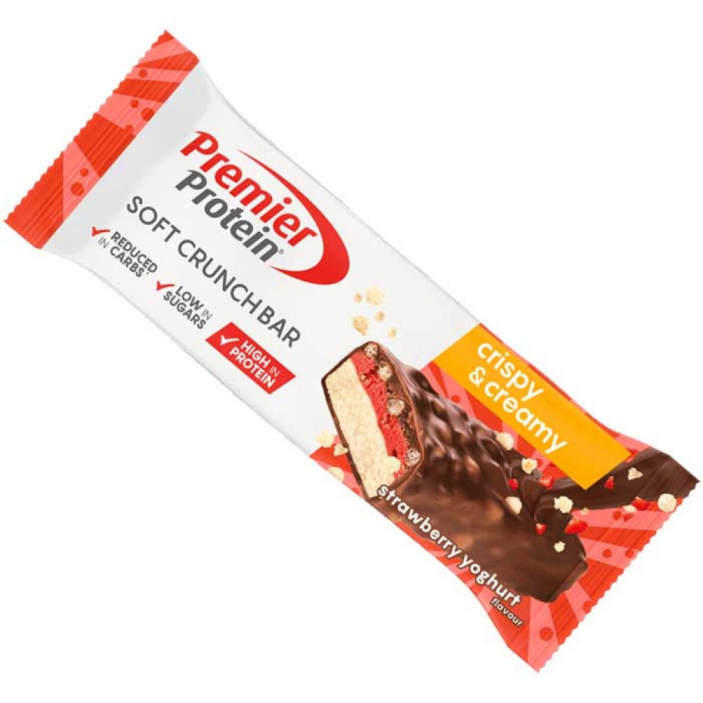 Protein Bar Soft Crunch 45g - Premier Protein / Φράουλα Γιαούρτι