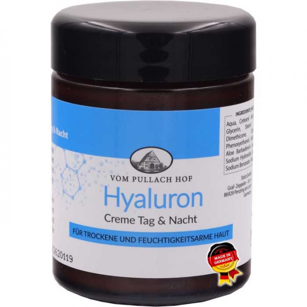 Hyaluron Creme 100 ml - Pullach Hof / Κρέμα με Υαλουρονικό μέρας & νύχτας