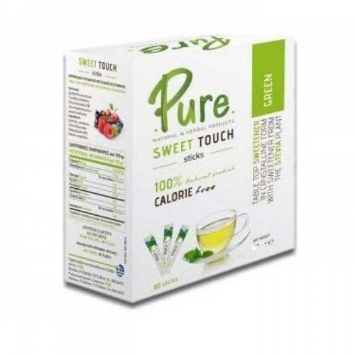 Sweet Touch Green Stevia  200 sticks  (200gr) - Pure / Στέβια 