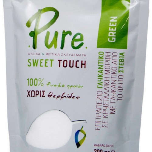 Sweet Touch Green Stevia 200gr - Pure / Πράσινη Στέβια σε Σκόνη