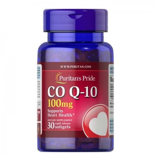 CO Q10 100 mg 30 Softgels - Puritan's Pride CO Q10 100 mg 30 Softgels - Puritan's Pride