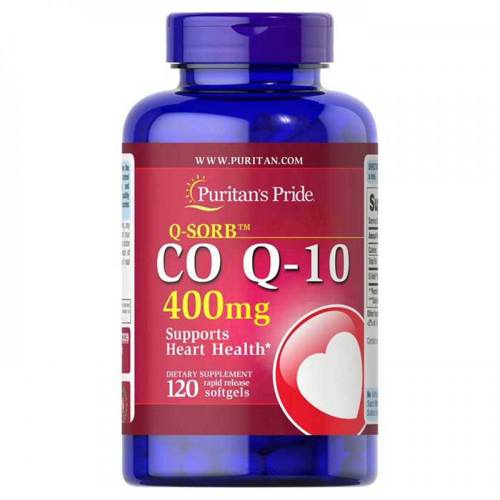 CO Q10 400 mg 120 Softgels - Puritan's Pride