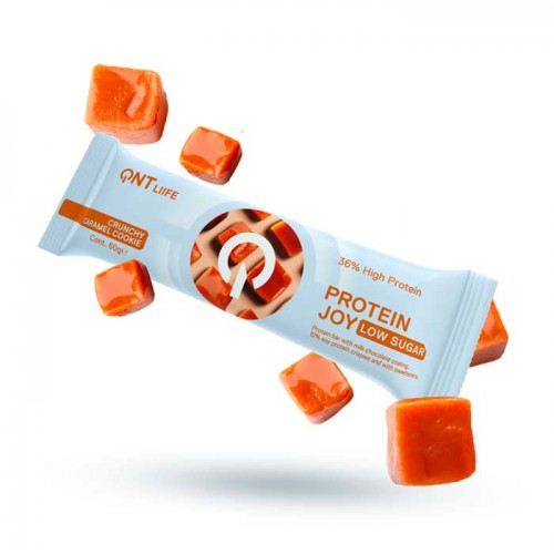 Protein Joy Bar Low Sugar Crunchy 60gr - QNT Protein Joy Bar Low Sugar Crunchy 60gr - QNT