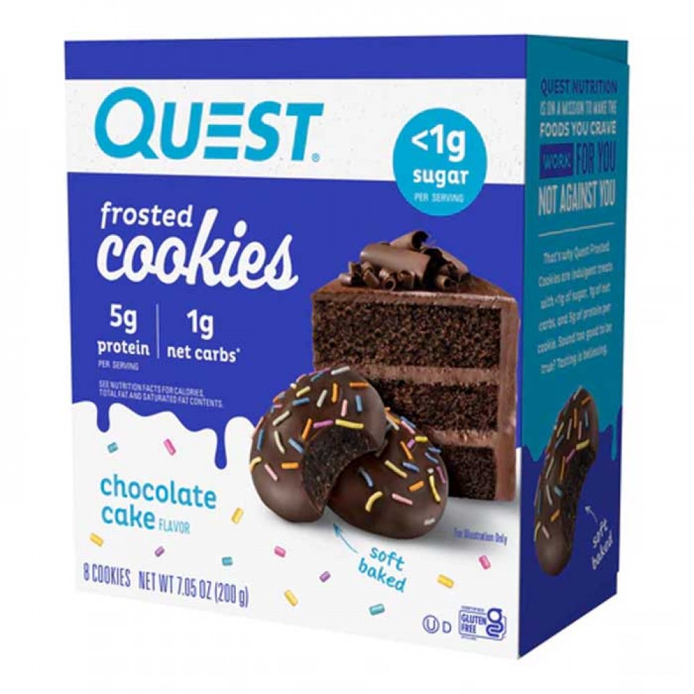 Frosted Cookies 8 pcs 200gr - Quest Frosted Cookies 8 pcs 200gr - Quest